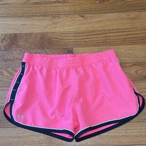 Under Armour Pink Athletic Shorts Dolphin Hem
